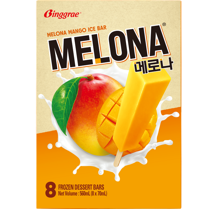 Binggrae Melona Ijslolly Mango 8 Stuks