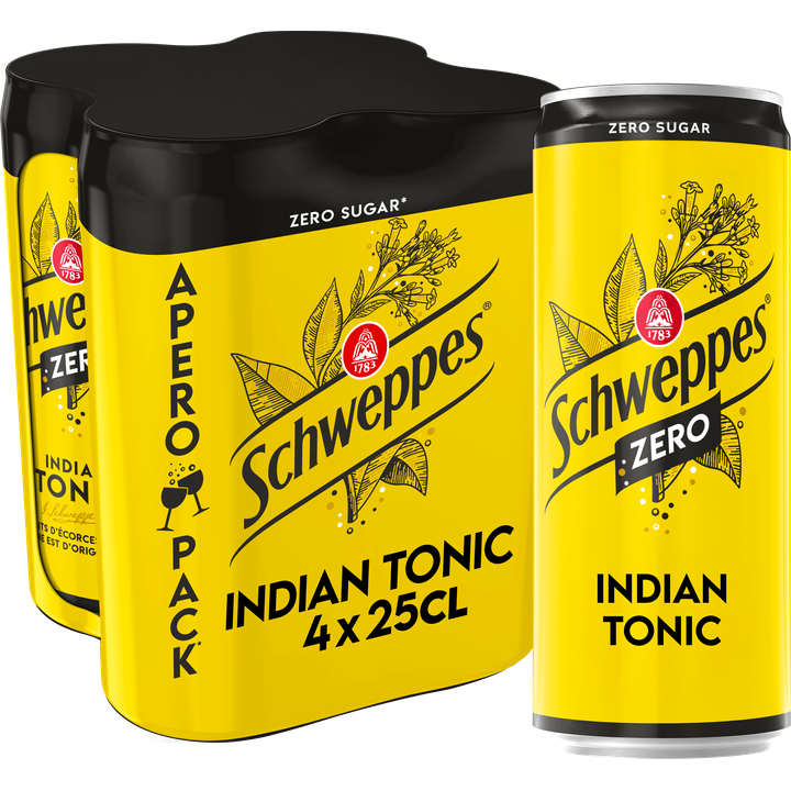 Schweppes Indian Tonic Zero 4 x 250ML