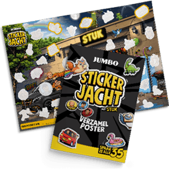 Poster Stickerjacht
