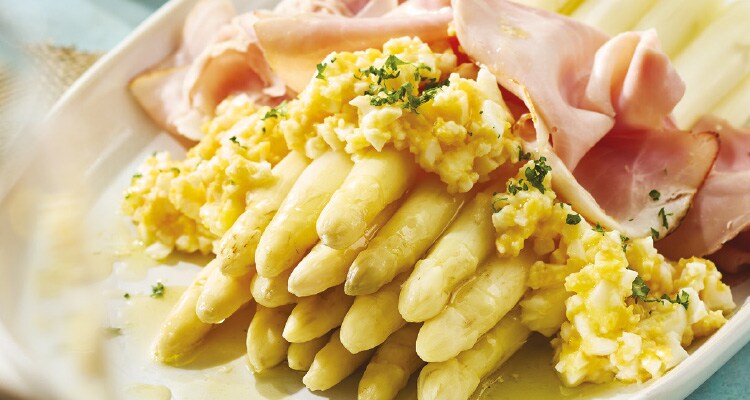 Asperges op Vlaams wijze met ham