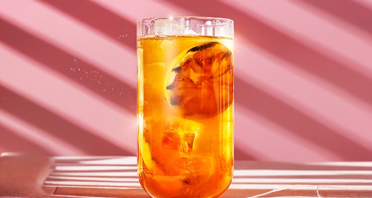Smoked lemon iced tea