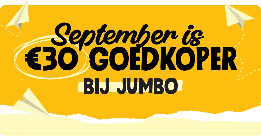 Jouw september € 30 goedkoper bij Jumbo