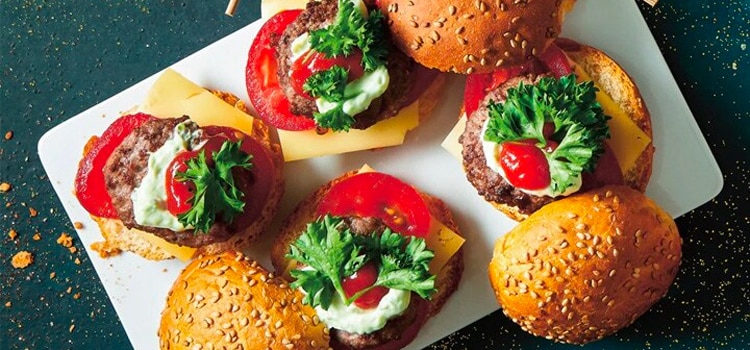 mini hamburger broodjes