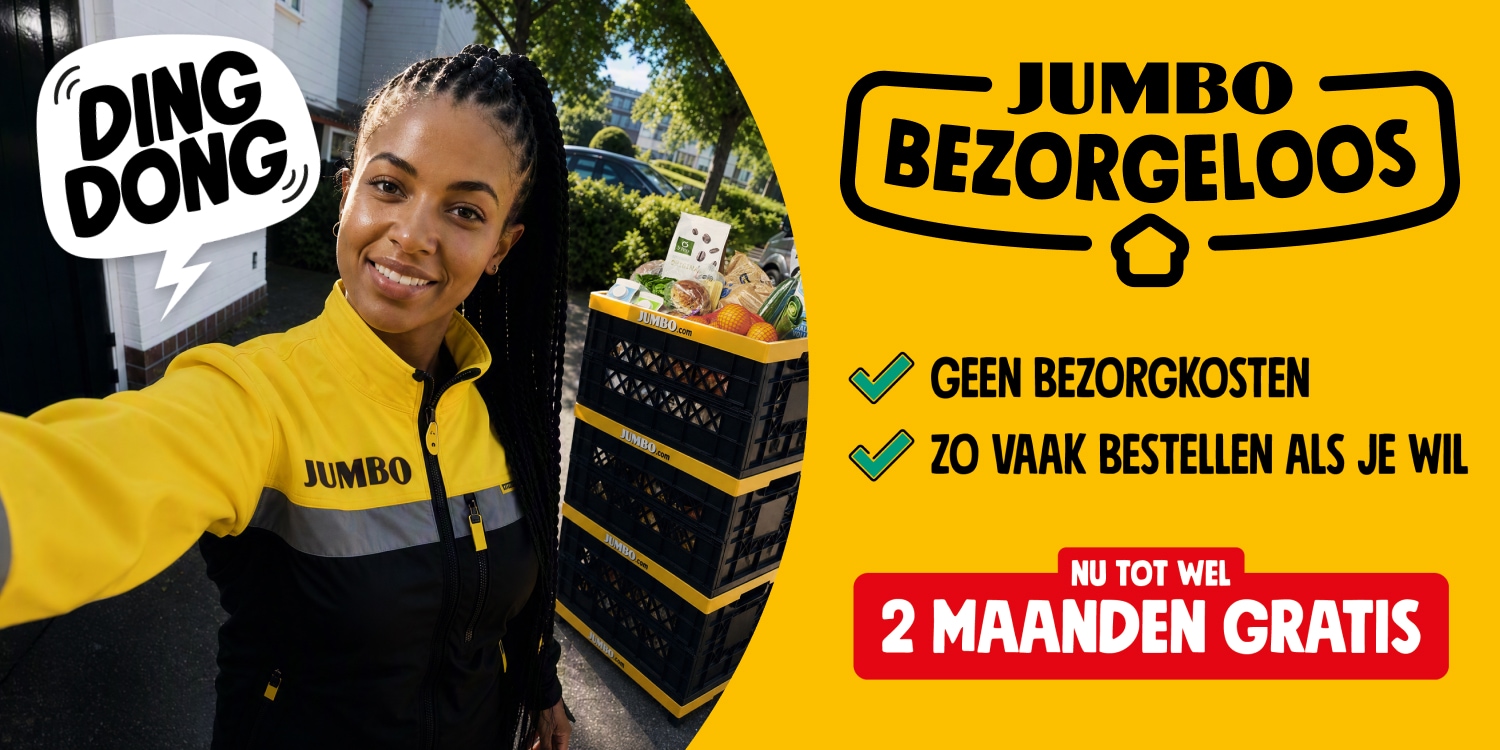 Jumbo Bezorgeloos bezorgabonnement - geen bezorgkosten- zo vaak bestellen als je wil -nu 2 maanden gratis