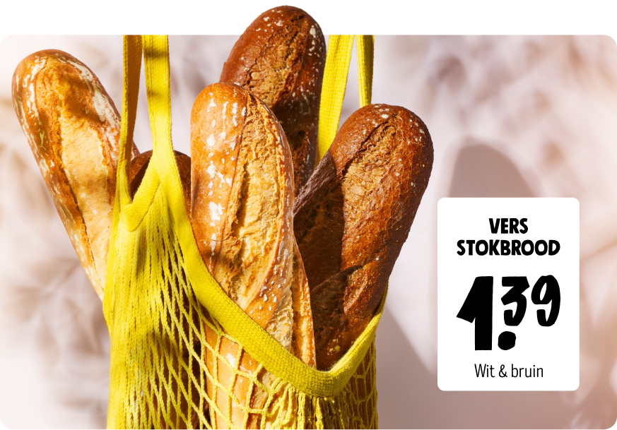 Vers stokbrood voor maar 1,39