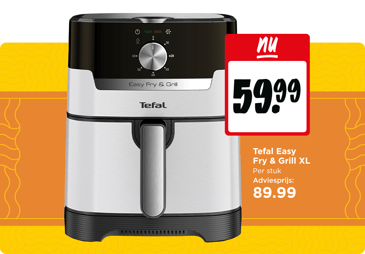 Koop nu een Tefal airfryer voor maar 59,99