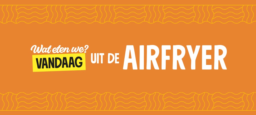 Wat eten we vandaag? uit de airfryer!