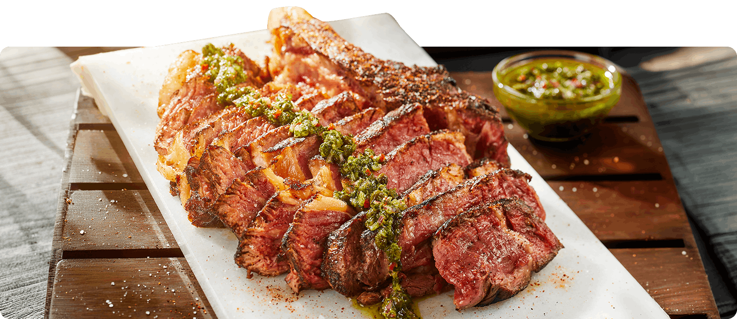 Groot vlees op de BBQ