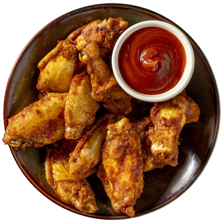Beeld smokey barbecue wings
