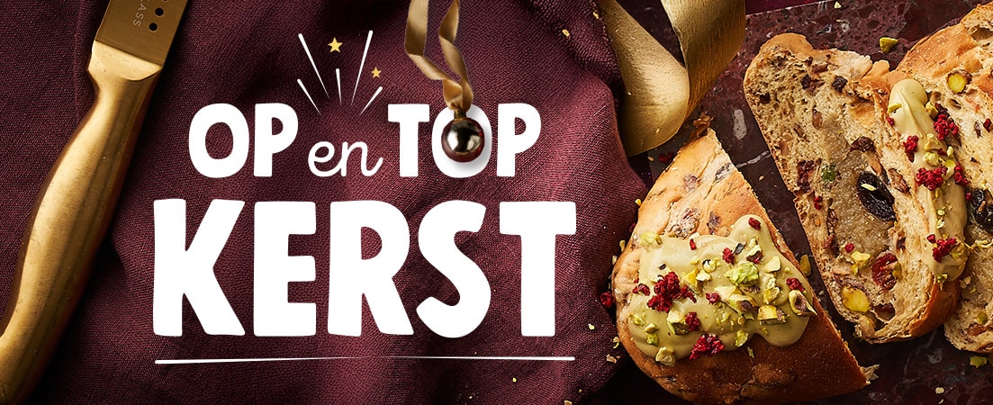 header op en top Kerst