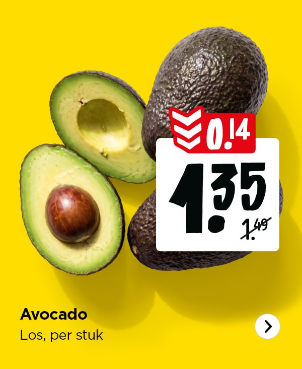 Avocado met 14 cent in prijs verlaagd