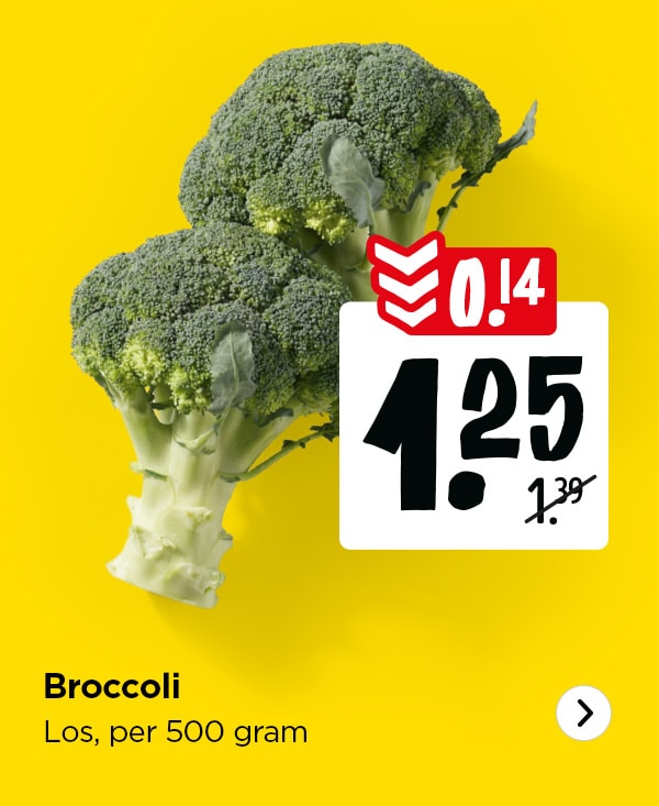 Borccoli met 14 cent in prijs verlaagd