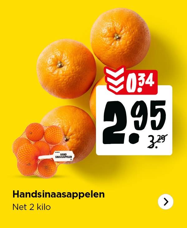 Handsinaasappelen met 34 cent in prijs verlaagd