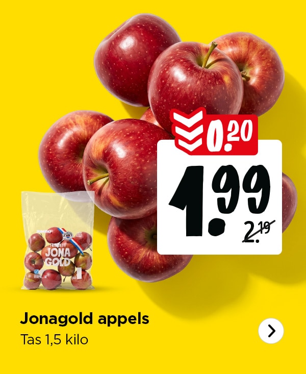 Appels met 20 cent in prijs verlaagd