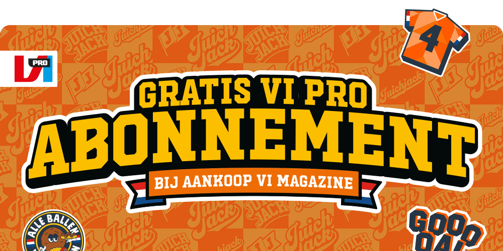 Actie: Gratis VI pro abbonement bij aankoop van een Voetbal Inside magazine