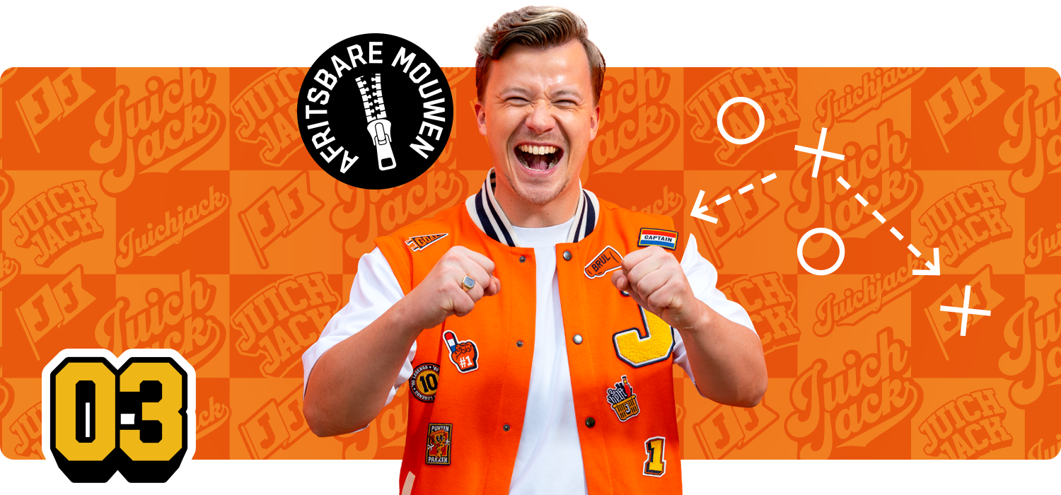 De mouwen van het juichjack zijn afritsbaar