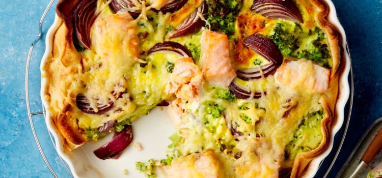 Broccoliquiche met zalm
