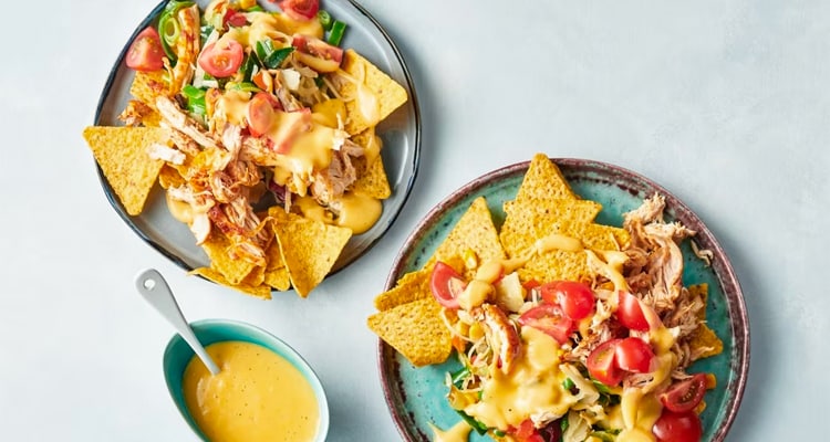 Nacho's met pulled chicken