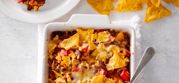 Tex-mex ovenschotel met vegagehakt