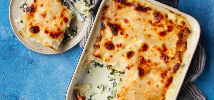 Lasagne met spinazie en ricotta