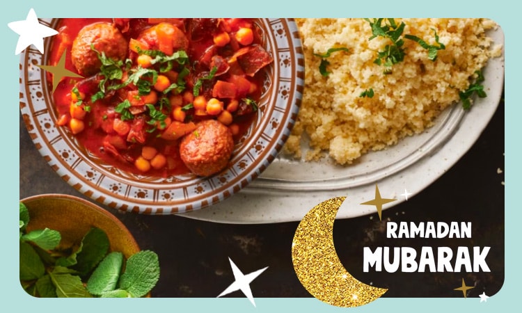 Mediterrane gehaktballetjes met harissa en kikkererwten