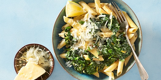 pasta spinazie
